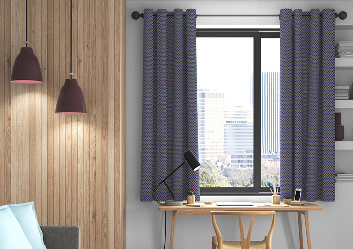 Sicily, Blue - Made to Measure Curtains - Image 3